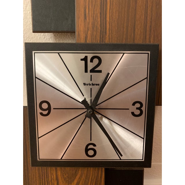 Vintage MidCentury Modern Verichron Wall Clock Chairish