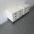 Modern Henredon White 3-Drawer End Tables With Brass Pulls - Pair For Sale - Image 3 of 6