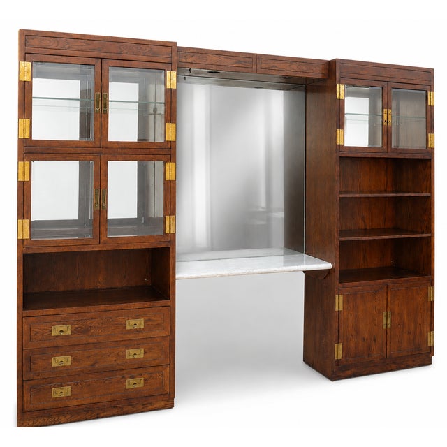 WELCOME AND THANK YOU FOR TAKING THE TIME TO LOOK!! Absolutely gorgeous, Stunning, A substantial vintage wall unit by...