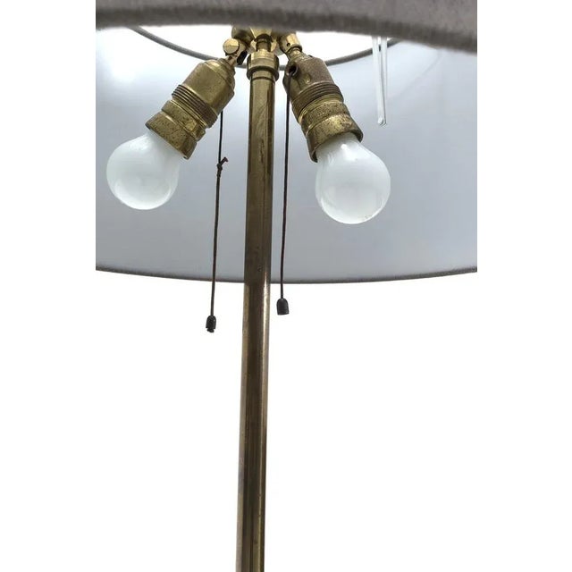 Goldenrod Vintage Brass Floor Lamp For Sale - Image 8 of 9
