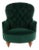 Velvet Armchair from Cornelius V. Smith For Sale