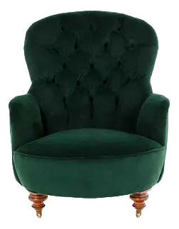 Velvet Armchair from Cornelius V. Smith