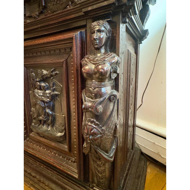 Unique find with this stunning example of Flemish Renaissance cabinetry, master craftsmanship carved with date 1646....