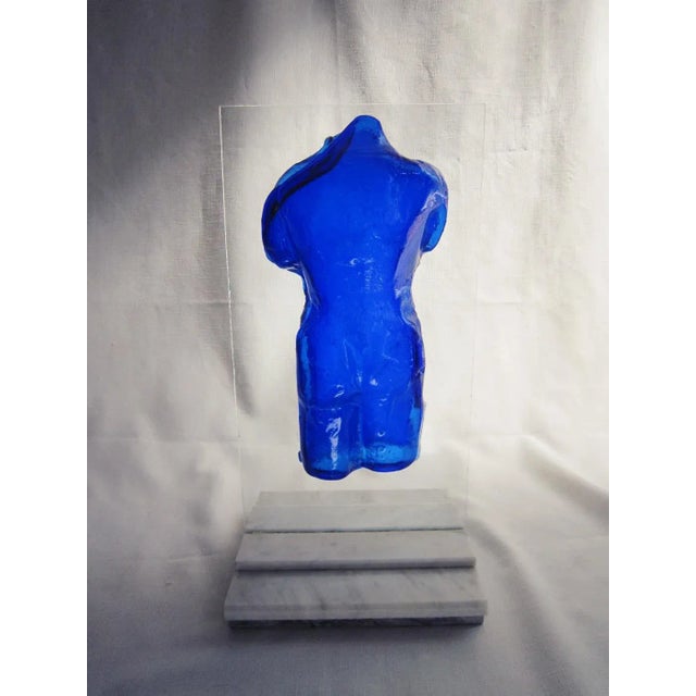 Cast Glass Sculpture For Sale - Image 4 of 8