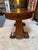 American Empire Style Tiger Oak Wood Library Table For Sale - Image 4 of 12
