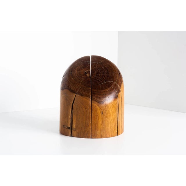 Red 1970s Don Shoemaker Hand-Carved Cocobolo Bookends - a Pair For Sale - Image 8 of 12
