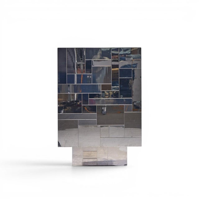 Paul Evans Paul Evans Cityscape Mid Century Chrome and Stainless Steel Credenza For Sale - Image 4 of 11