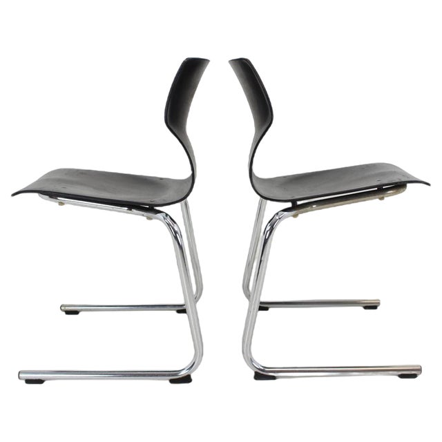 Set of Mid-Century Pagwood Chairs attributed to Flototto for Flötotto, 1980 For Sale