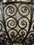 Late 19th Century Antique Hanging Lantern Wrought Iron With Opalescent Art Glass Shade For Sale - Image 5 of 5