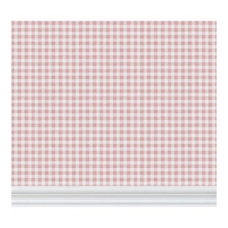Austen Gingham Small Check Removable Wallpaper – Powder Pink Single Roll For Sale
