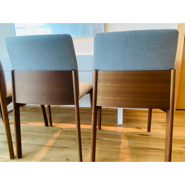 Set of Six Design Within Reach Modern Gray Dining Chairs For Sale - Image 13 of 16