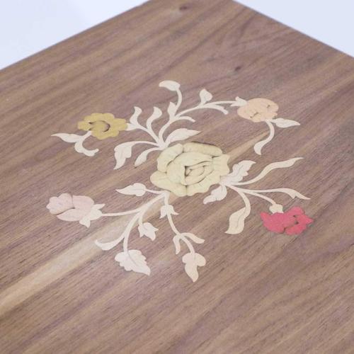 Red Lacquered Iron Plant Stand Table with Decorated Wooden Top For Sale - Image 3 of 8