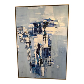 "Blue Flight" Framed Oil on Canvas by Iryna Kitaieva For Sale