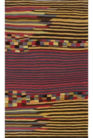 Handwoven Scandinavian Style Persian Kilim Area Rug 4′0'' × 6′7"
