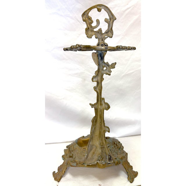 Vintage French Brass "Hunting" Motif Fireplace Tool Set- 5 Pieces For Sale - Image 11 of 12