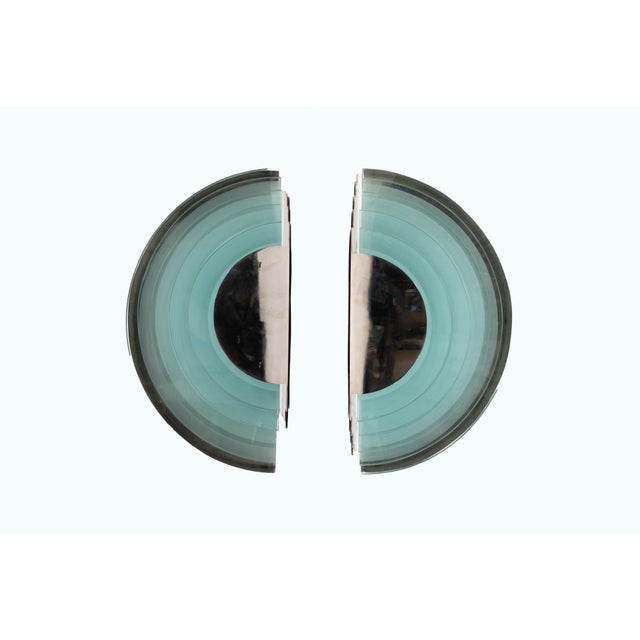 Mid 20th Century Pair of Large Mid-Century Art Deco-Style Wall Sconces, Reminiscent of Jean Perzel (French, 1880–1993) For Sale - Image 5 of 18