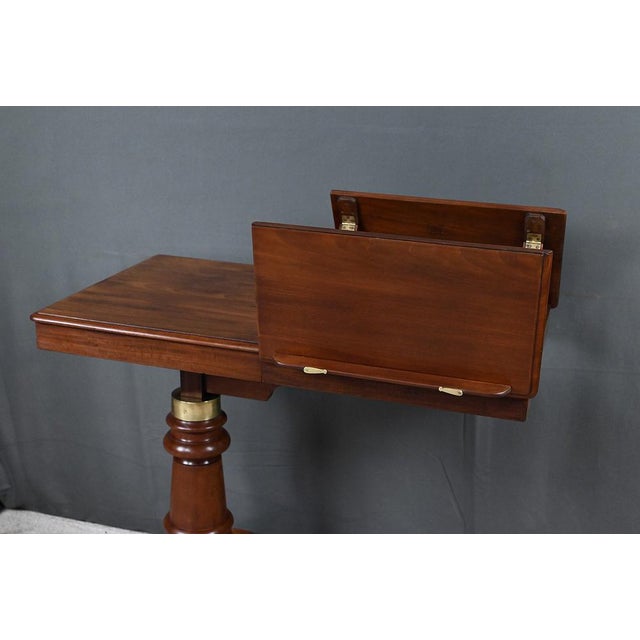 Victorian Mahogany Reading Table, England, Mid-19th Century For Sale - Image 17 of 18