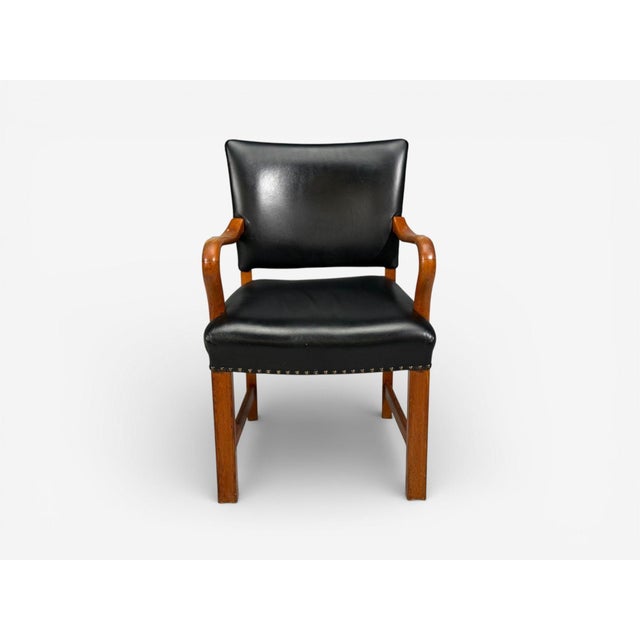 Danish Modern, Armchairs, Black Leather, Bentwood, Denmark, 1960s For Sale In New York - Image 6 of 11