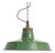 Green Enamel Pendant Light from Benjamin, 1940s For Sale