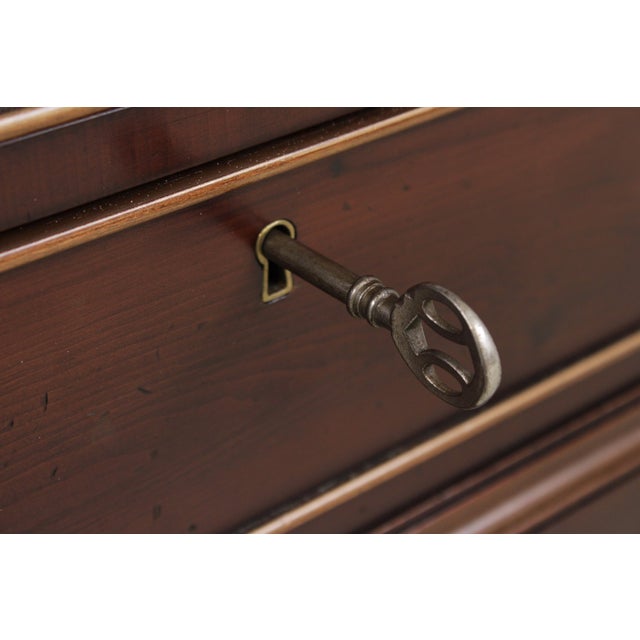 Ej Victor 2 Tier Yew Wood Silver Server Cart For Sale - Image 11 of 15
