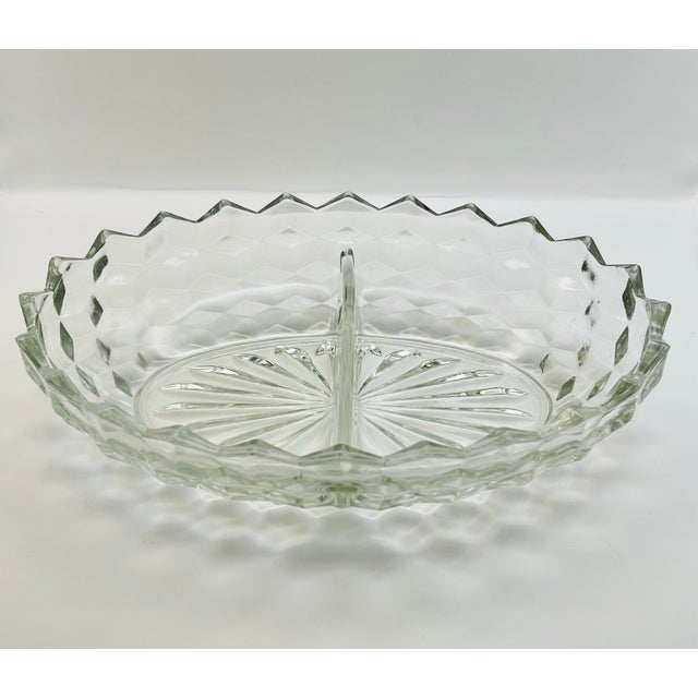 American 1940s Fostoria “American” Divided Dish For Sale - Image 3 of 9