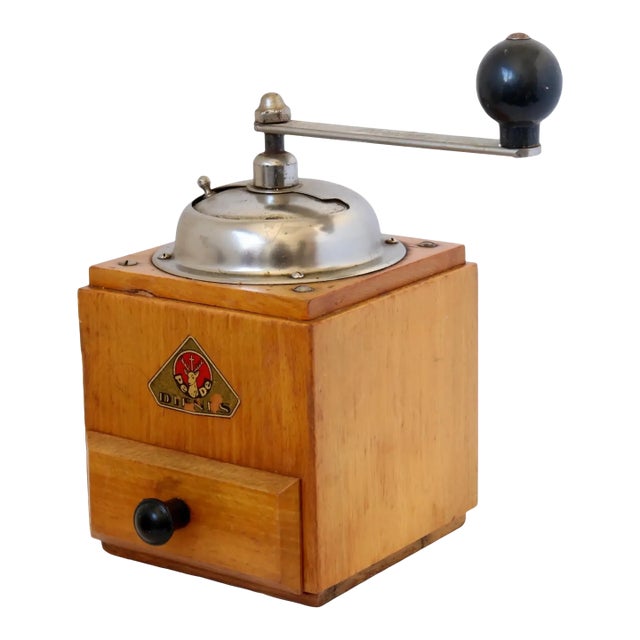 Midcentury French Vintage Dienes Pede Coffee Grinder For Sale