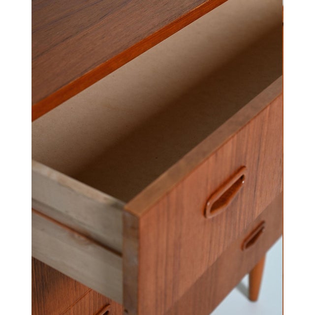Wood Vintage Swedish Teak Chest of Drawers, 1950s For Sale - Image 7 of 10