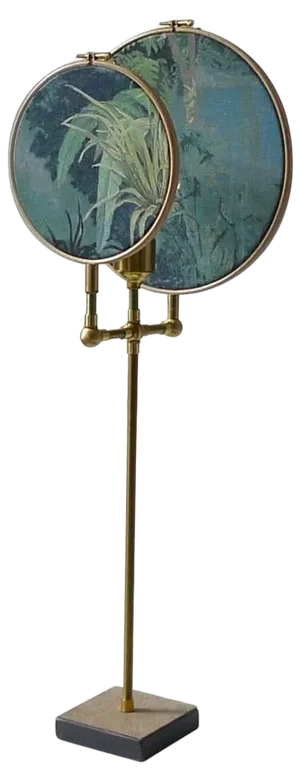 Circle Blue Grey Table Lamp by Sander Bottinga