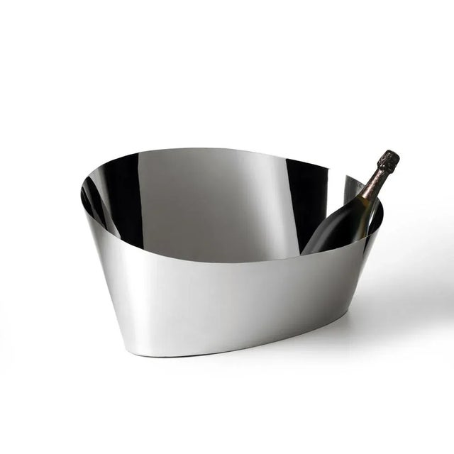 Contemporary Pond Ice Bucket in Steel by Aldo Cibic for Paola C For Sale - Image 3 of 3
