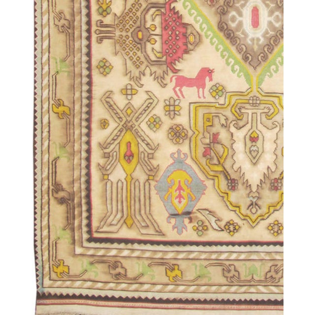 Doris Leslie Blau Mid-20th Century Indian Dhurrie Rug For Sale - Image 4 of 5