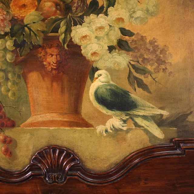 Brown 20th Century Italian Mantelpiece Mirror, 1950s For Sale - Image 8 of 13