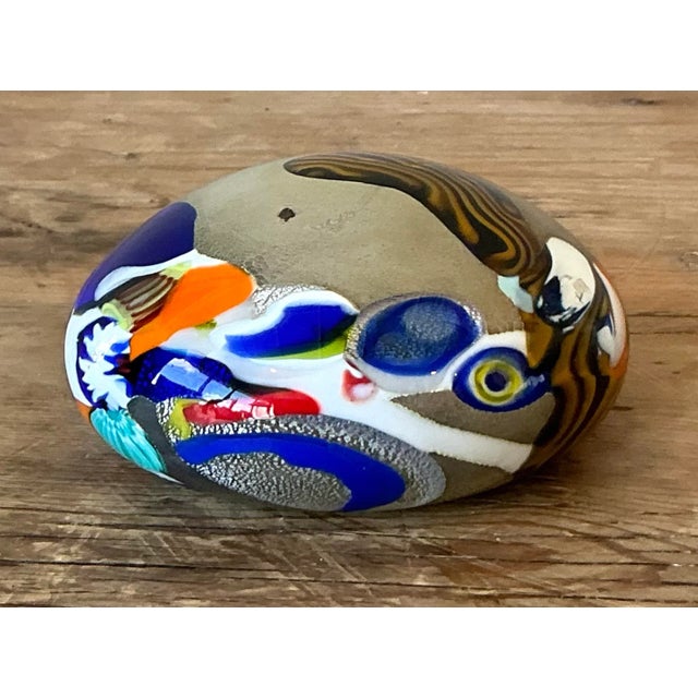 Late 20th Century Vintage Italian Murano Glass Paperweight For Sale - Image 5 of 8