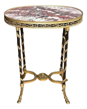 Late 19th Century French 19th Century Gilt And Patinated Bronze Side Table