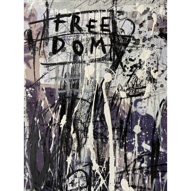 Early 21st Century Véro Cristalli, Smell Like Sweet Spirit, 2015, Acrylic & Spray Paint For Sale - Image 5 of 6