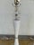 Modern Currey & Co Modern White Marble & Glass Lamps - Pair. For Sale - Image 3 of 5