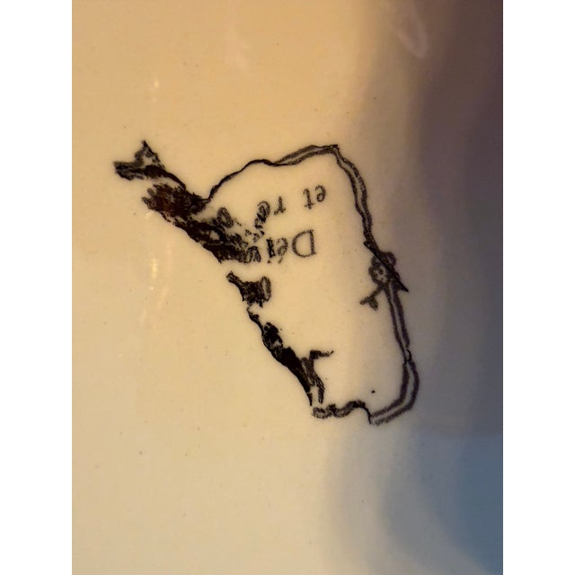 Vintage ~ Sarreguminas ~ Obernai "Mill & Steeple" ~ Dinner Plate ~ France Set of 4 For Sale In Houston - Image 6 of 10
