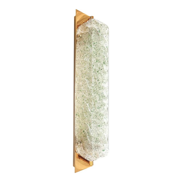 Gold 24k Wall Sconces with Green Graniglia Murano Glass by Simoeng for Simoeng, Set of 2 For Sale - Image 6 of 10
