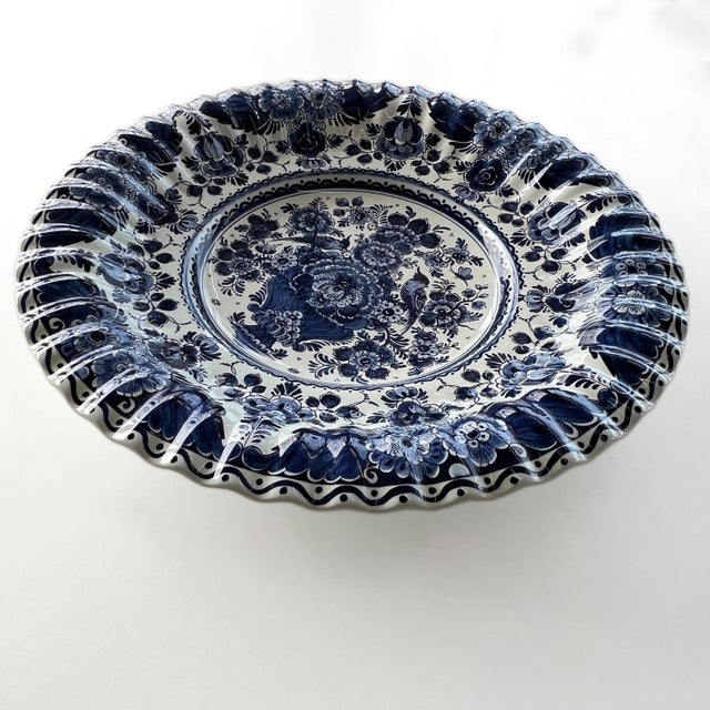 Campaign 1970s Hand Painted Dutch Platter For Sale - Image 3 of 7