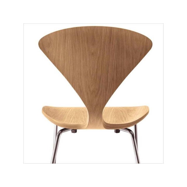 Mid-Century Modern Side Chair with Steel Legs attributed to Norman Cherner, 1950s For Sale - Image 12 of 16