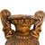 Mid 20th Century Mid 20th Century Large Neoclassical Swan-Handled Grape Urn / Pedestal Floor Vase, 28” For Sale - Image 5 of 8