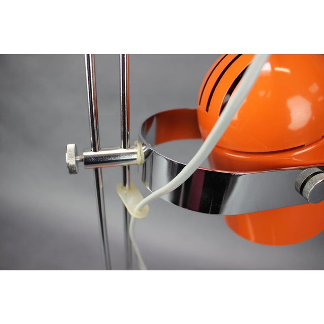 Metal Mid-Century Modern Table Lamp from Stanislav Indra, Czechoslovakia, 1970s For Sale - Image 7 of 12