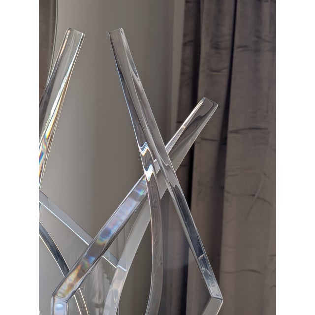 Transparent 1970s Van Teal Lucite Sculpture For Sale - Image 8 of 10