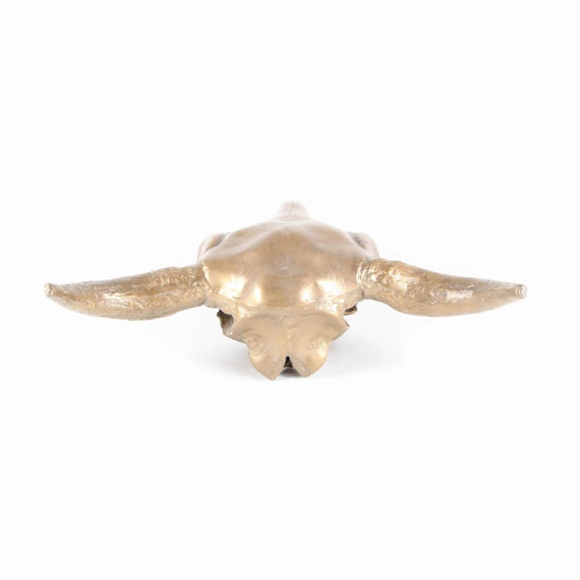 Vintage Wall Sculpture in Gilt Metal, 1970s For Sale - Image 6 of 11