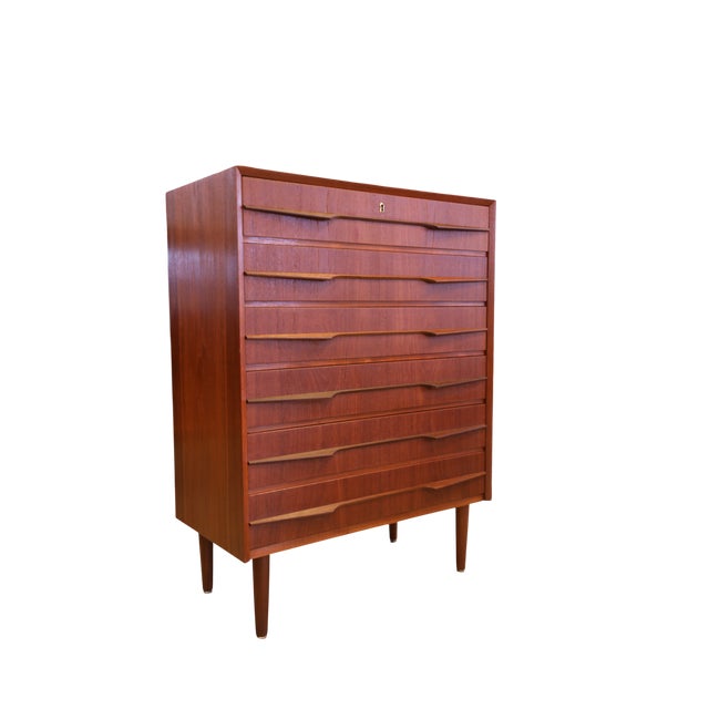 Vintage Danish Chest of Drawers in Teak with Decorative Handles from J.G. Møbler, 1960s For Sale - Image 10 of 17
