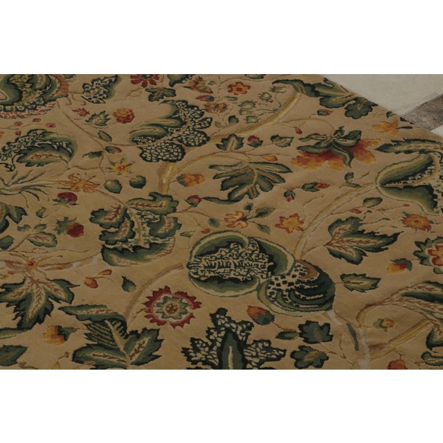 2010s Rug & Kilim’s European Style Flatweave Rug in Cream With Floral Patterns ‘Tudor’ For Sale - Image 5 of 8