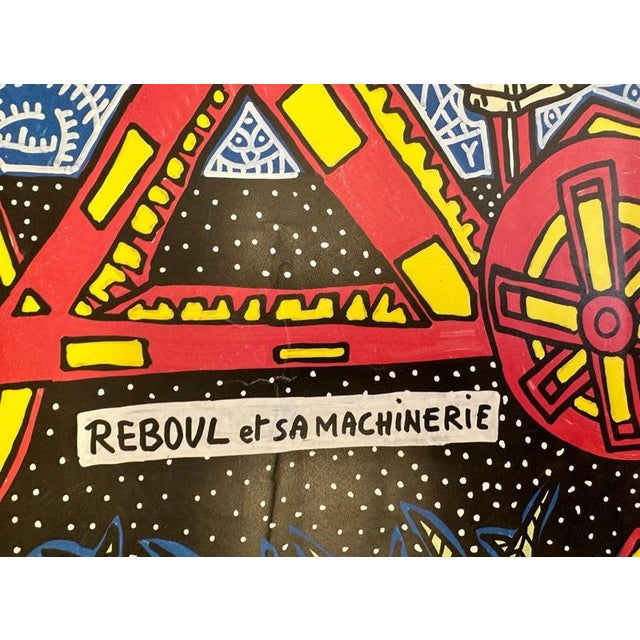 Reboul and His Machinery Poster after Robert Combas For Sale - Image 4 of 6