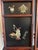 Stone Chinese Lacquered Wood Folding Floor Screen with Gemstone Inlays For Sale - Image 7 of 18