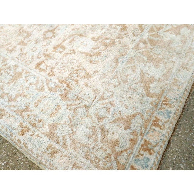 Mid 20th Century Galerie Shabab Collection Mid-20th Century Indian Cotton Agra Accent Rug For Sale - Image 5 of 6