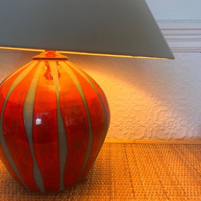 Vintage Studio Pottery Table Lamp by Neville and Green For Sale - Image 4 of 9