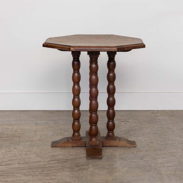 1940s French Bobbin Wood Side Table For Sale In Los Angeles - Image 6 of 10